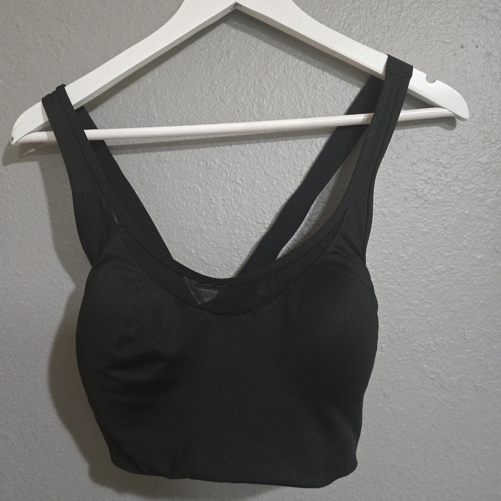 PINK Victoria's Secret Black Seamless Sports Bra